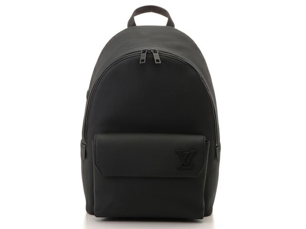 LOUIS VUITTON Backpack NV LV Aerogram Noir Black Grain Leather SJ